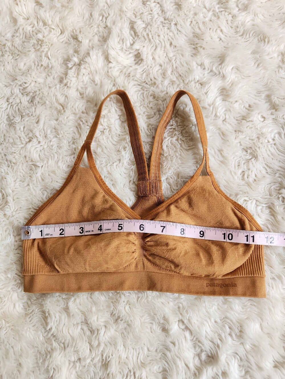 Patagonia Barely Bra Mustard Tan Size Small - Picture 6 of 8